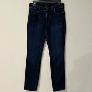 Ann Taylor The Slim Curvy Fit Jeans Dark Wash Denim Straight Pants Women’s Sz 6